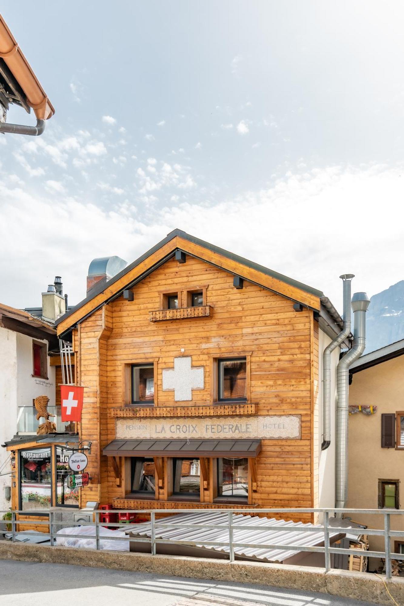 Boutique Hotel de la Croix-Fédérale Leukerbad Exterior foto